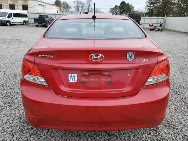 KMHCT4AE2DU279371 - 2013 HYUNDAI ACCENT GLS RED photo 6