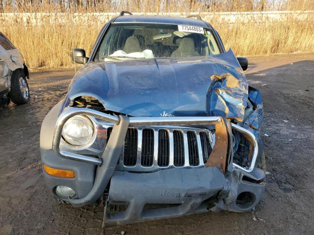 1J4GL48KX3W527669 - 2003 JEEP LIBERTY SPORT BLUE photo 5