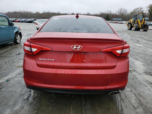 5NPE24AF0HH560514 - 2017 HYUNDAI SONATA SE RED photo 6