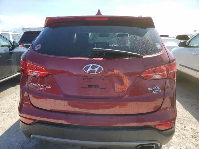 5XYZUDLB1EG227294 - 2014 HYUNDAI SANTA FE S RED photo 6