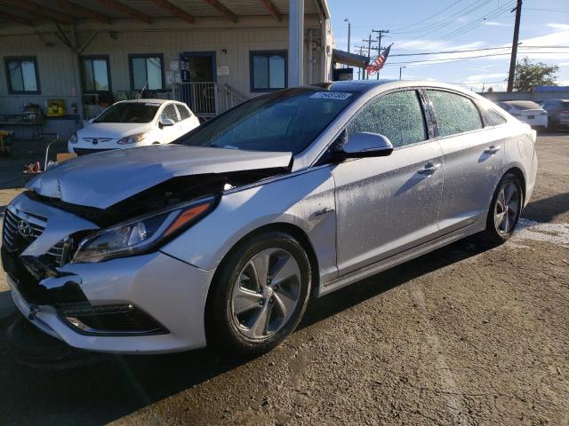 KMHE34L12GA012532 - 2016 HYUNDAI SONATA HYBRID SILVER photo 1