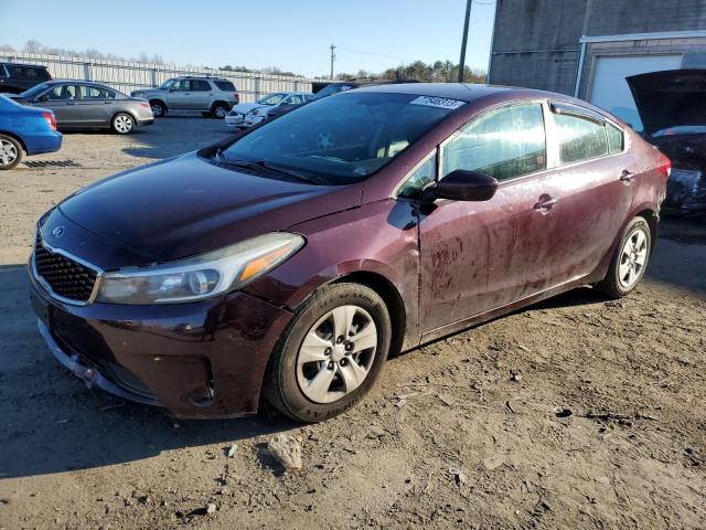 3KPFK4A77JE227895 - 2018 KIA FORTE LX BURGUNDY photo 1