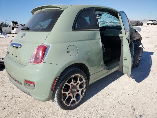 3C3CFFBR8FT741412 - 2015 FIAT 500 SPORT GREEN photo 3