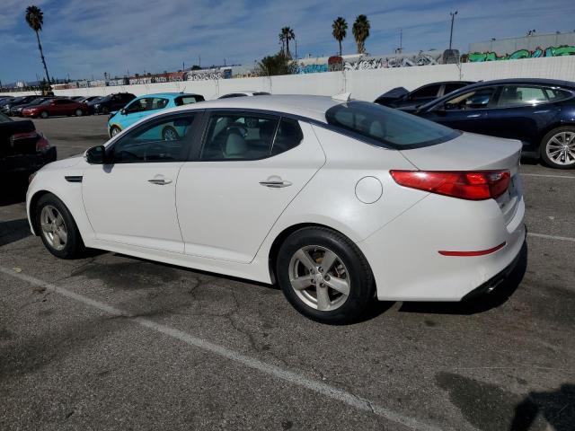 KNAGM4A79F5662528 - 2015 KIA OPTIMA LX WHITE photo 2