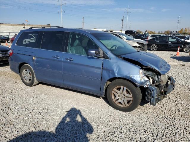 5FNRL38777B139863 - 2007 HONDA ODYSSEY EXL BLUE photo 4