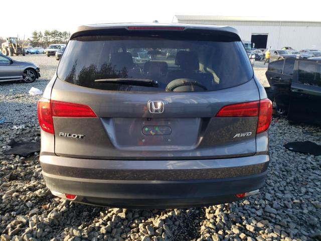 5FNYF6H54HB038123 - 2017 HONDA PILOT EXL GRAY photo 6