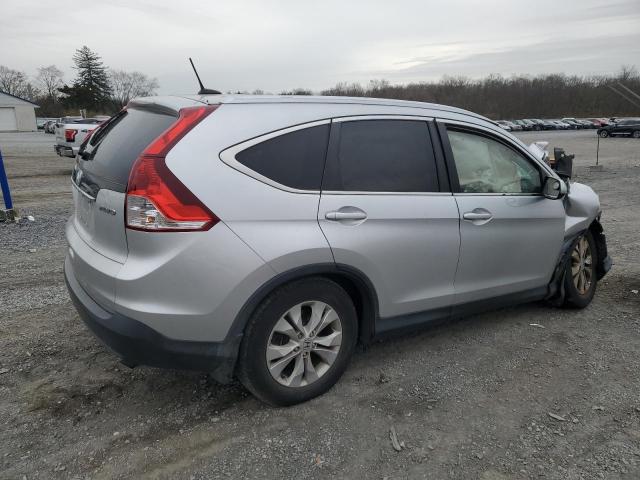 2HKRM4H76EH624321 - 2014 HONDA CR-V EXL SILVER photo 3