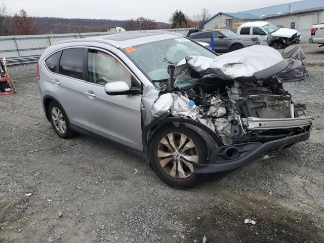 2HKRM4H76EH624321 - 2014 HONDA CR-V EXL SILVER photo 4