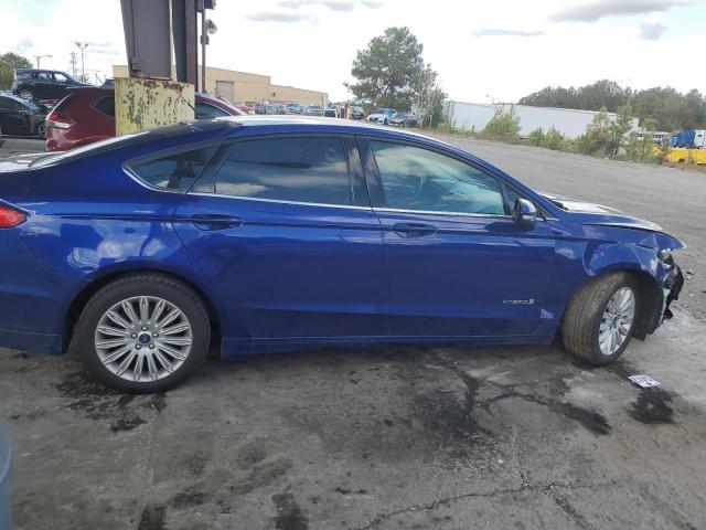 3FA6P0LU8DR203394 - 2013 FORD FUSION SE HYBRID BLUE photo 3