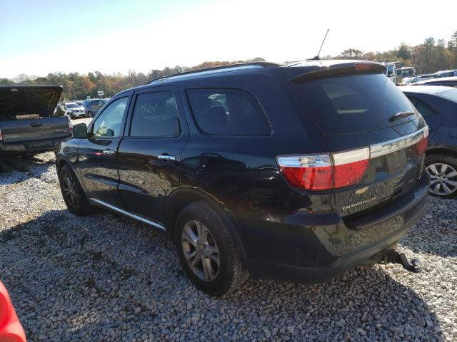 1C4RDHDG0DC664255 - 2013 DODGE DURANGO CREW BLACK photo 2