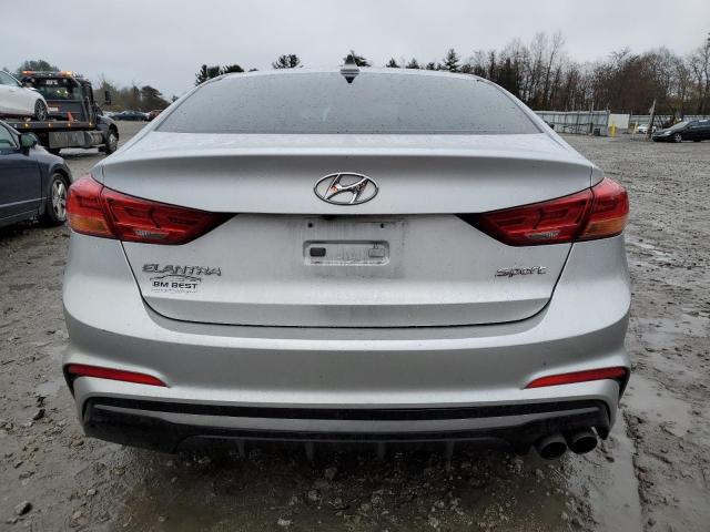 KMHD04LB5HU363884 - 2017 HYUNDAI ELANTRA SPORT SILVER photo 6