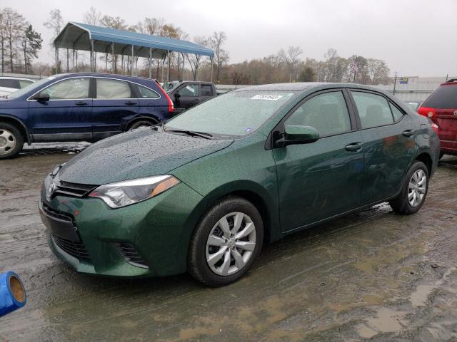 5YFBURHE8FP214282 - 2015 TOYOTA COROLLA L GREEN photo 1