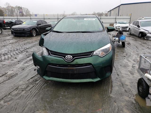 5YFBURHE8FP214282 - 2015 TOYOTA COROLLA L GREEN photo 5