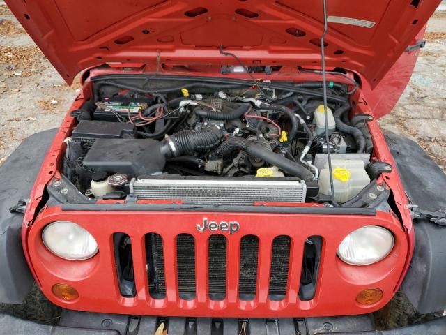 1J4GA39138L621052 - 2008 JEEP WRANGLER U X RED photo 11