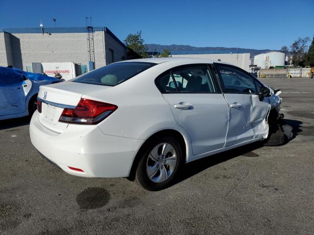 19XFB2F54EE248656 - 2014 HONDA CIVIC LX WHITE photo 3