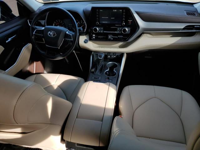 5TDGZRBH1MS132179 - 2021 TOYOTA HIGHLANDER XLE WHITE photo 8