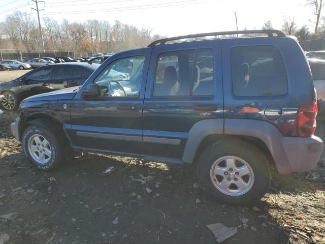 1J4GL48KX5W643408 - 2005 JEEP LIBERTY SPORT BLUE photo 2