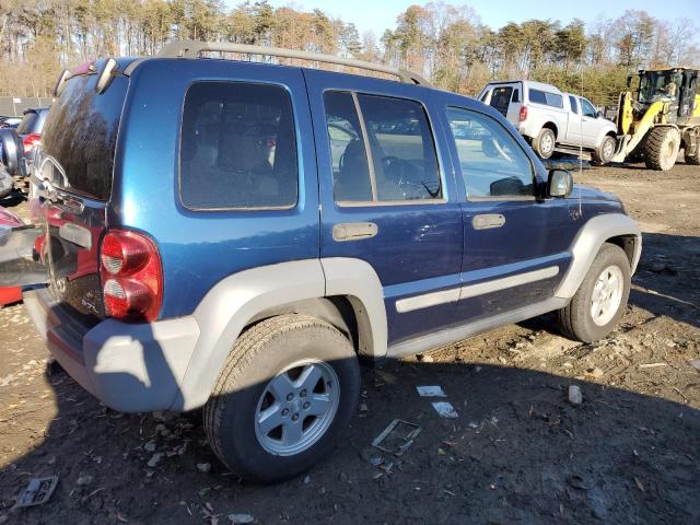 1J4GL48KX5W643408 - 2005 JEEP LIBERTY SPORT BLUE photo 3