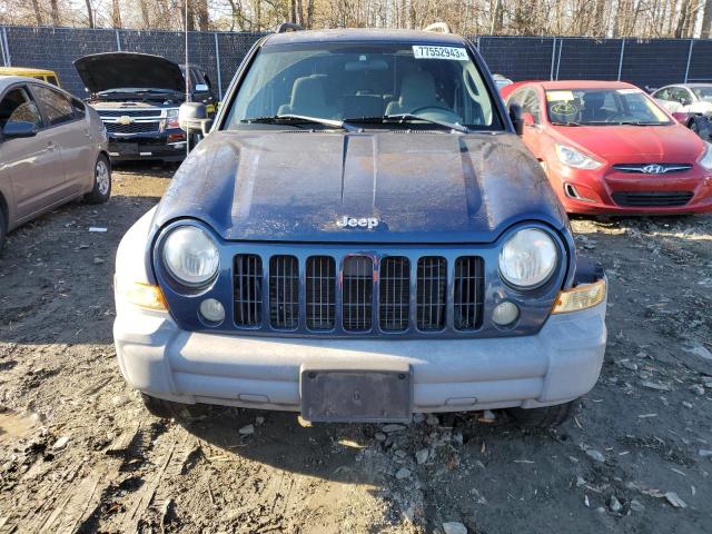 1J4GL48KX5W643408 - 2005 JEEP LIBERTY SPORT BLUE photo 5