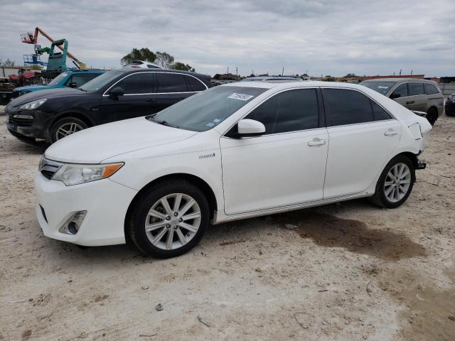 4T1BD1FK7EU105870 - 2014 TOYOTA CAMRY HYBRID WHITE photo 1