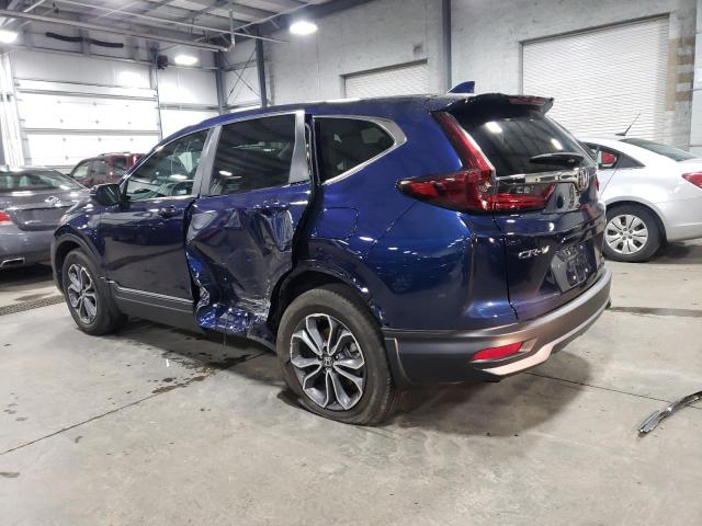 2HKRW2H58NH627329 - 2022 HONDA CR-V EX BLUE photo 2