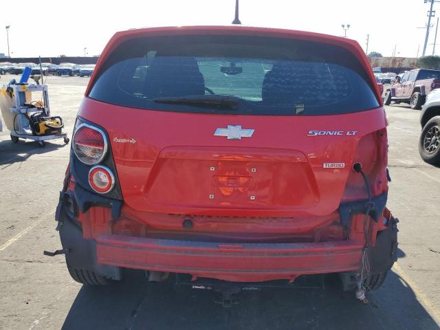 1G1JD6SB1E4109019 - 2014 CHEVROLET SONIC LT RED photo 6