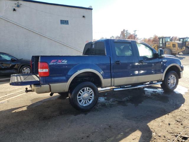 1FTPW14528FB30055 - 2008 FORD F150 SUPERCREW BLUE photo 3