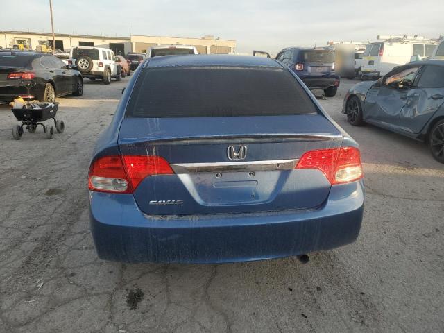 1HGFA16529L012499 - 2009 HONDA CIVIC LX BLUE photo 6