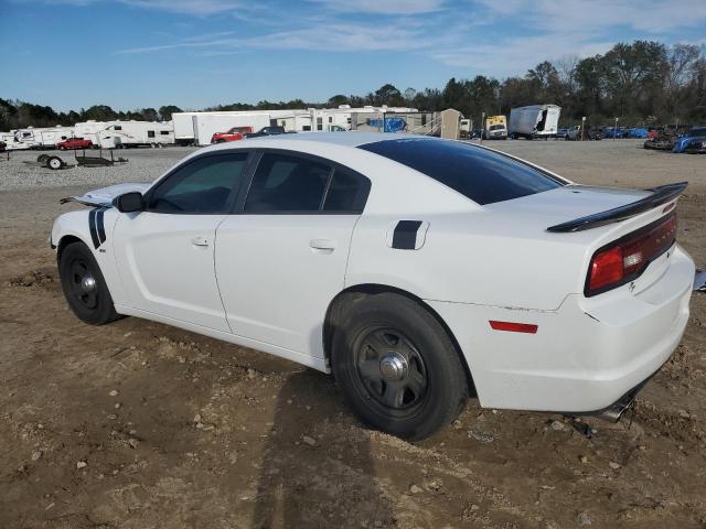 2C3CDXAT9DH606728 - 2013 DODGE CHARGER POLICE WHITE photo 2