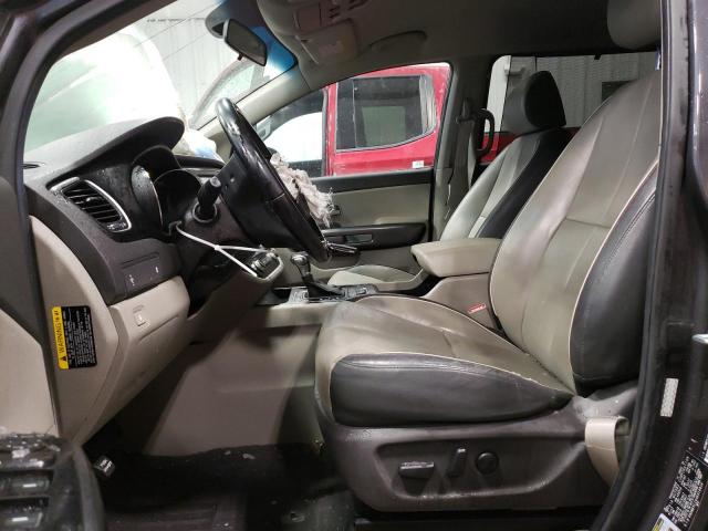 KNDMB5C14H6314854 - 2017 KIA SEDONA LX GRAY photo 7