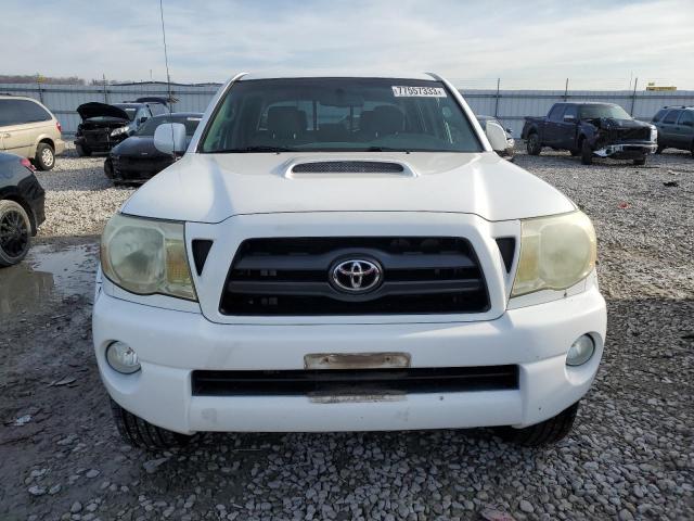 5TEMU52N28Z572856 - 2008 TOYOTA TACOMA DOUBLE CAB LONG BED WHITE photo 5