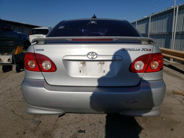 2T1BY32E86C550332 - 2006 TOYOTA COROLLA XRS SILVER photo 6