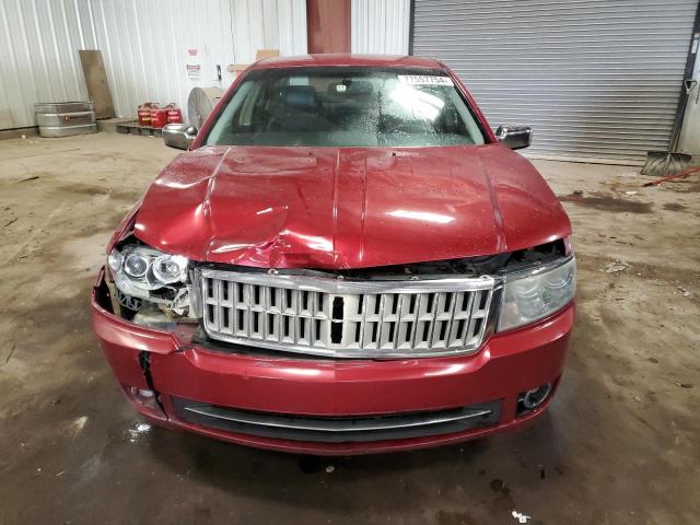 3LNHM26T38R644636 - 2008 LINCOLN MKZ RED photo 5