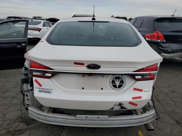 3FA6P0PU1HR153485 - 2017 FORD FUSION SE PHEV WHITE photo 6