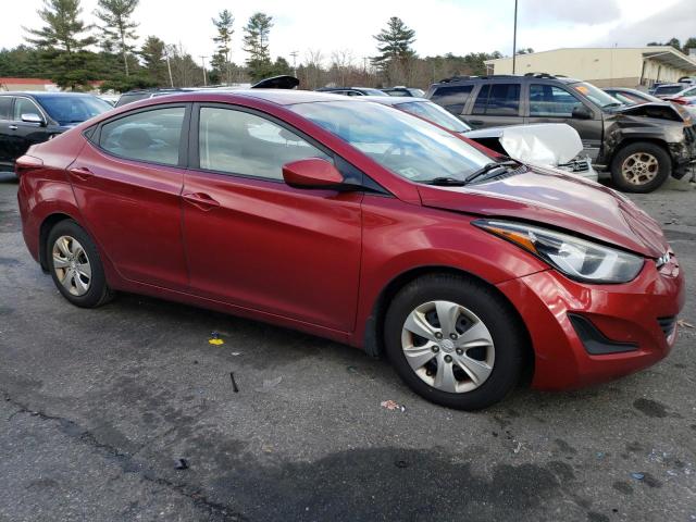 5NPDH4AE9GH771534 - 2016 HYUNDAI ELANTRA SE RED photo 4