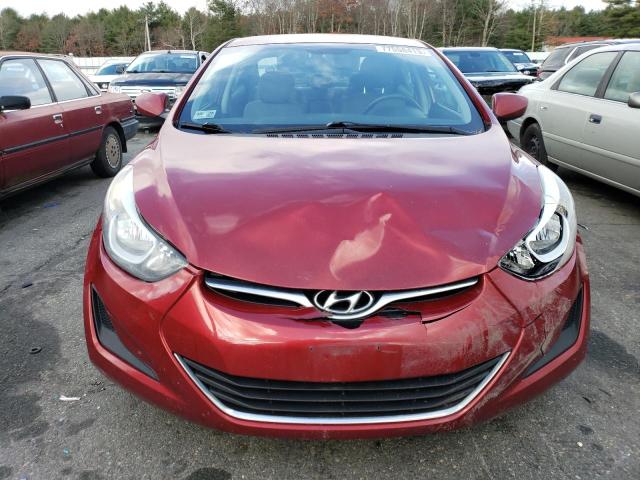 5NPDH4AE9GH771534 - 2016 HYUNDAI ELANTRA SE RED photo 5