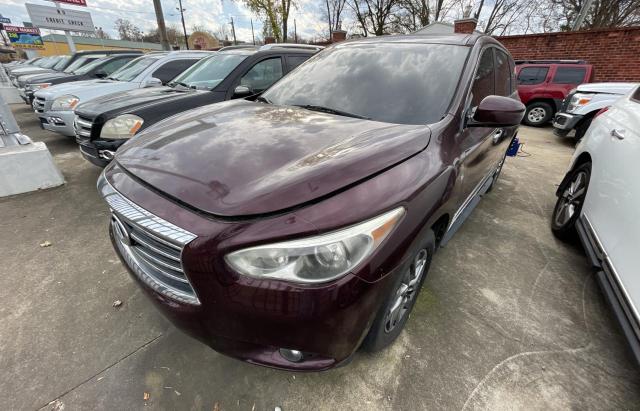 5N1AL0MMXEC523911 - 2014 INFINITI QX60 MAROON photo 2