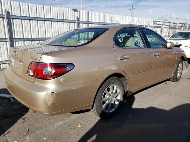 JTHBA30G640019175 - 2004 LEXUS ES 330 GOLD photo 3