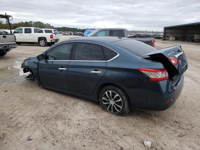 3N1AB7AP7FY296493 - 2015 NISSAN SENTRA S BLUE photo 2