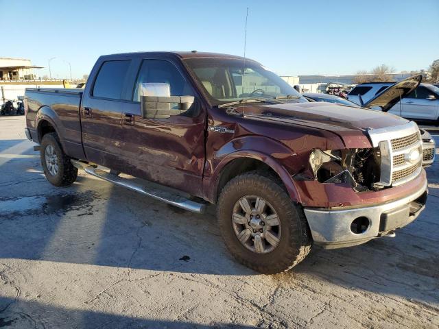 1FTPW14V79KA52624 - 2009 FORD F150 SUPERCREW BURGUNDY photo 4