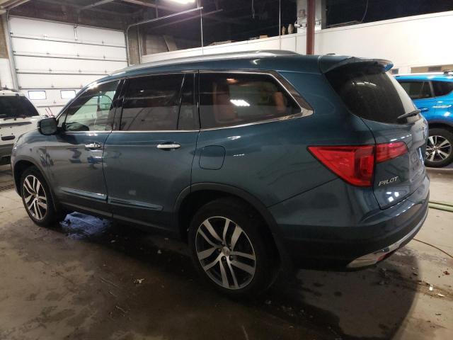 5FNYF6H09HB089640 - 2017 HONDA PILOT ELITE BLUE photo 2