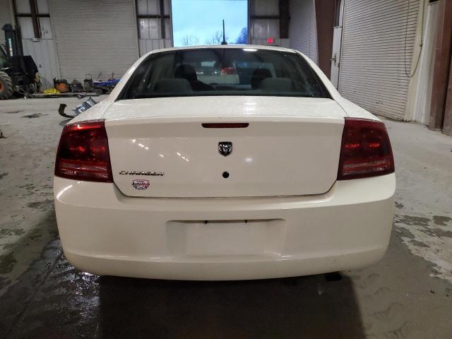 2B3KA43G28H303201 - 2008 DODGE CHARGER WHITE photo 6