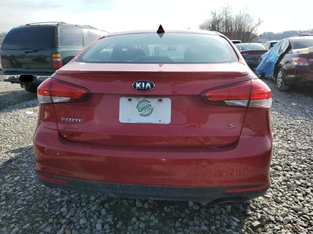 3KPFL4A70HE111526 - 2017 KIA FORTE LX RED photo 6