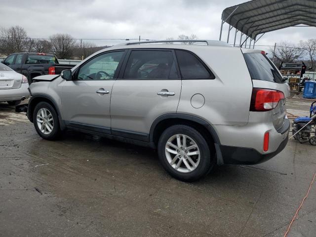 5XYKT4A6XEG436947 - 2014 KIA SORENTO LX SILVER photo 2