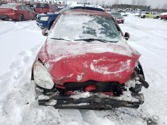 KMHCN3BC4BU207926 - 2011 HYUNDAI ACCENT SE RED photo 5