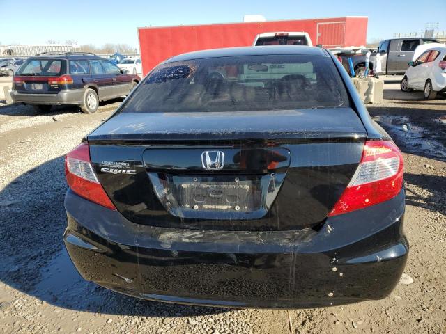 19XFB2F57CE095977 - 2012 HONDA CIVIC LX BLACK photo 6