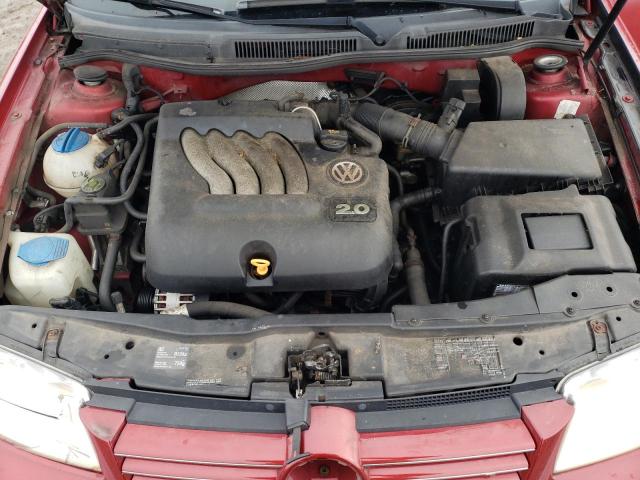 3VWRK69M24M145518 - 2004 VOLKSWAGEN JETTA GL RED photo 11