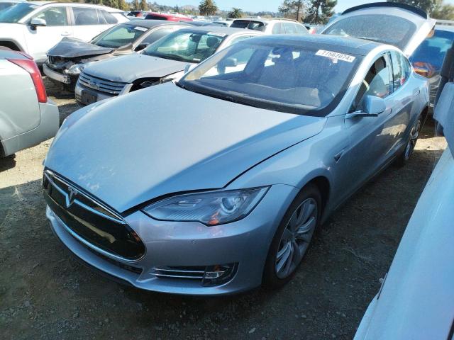 5YJSA1H10EFP63248 - 2014 TESLA MODEL S SILVER photo 1