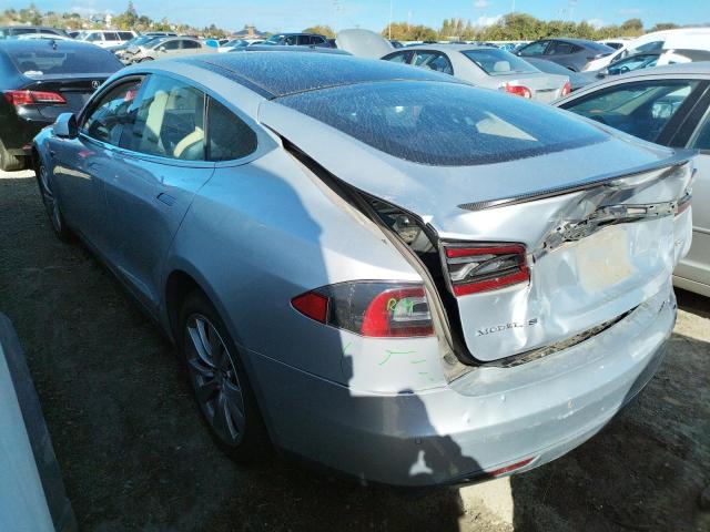 5YJSA1H10EFP63248 - 2014 TESLA MODEL S SILVER photo 2