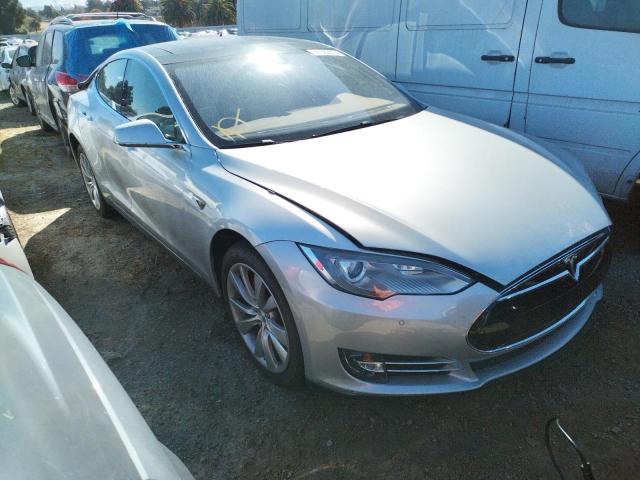 5YJSA1H10EFP63248 - 2014 TESLA MODEL S SILVER photo 4